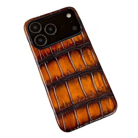 Patina Leather iPhone Cases - Brown