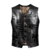 Alligator Motorcycle Vests V-Neck Waistcoats