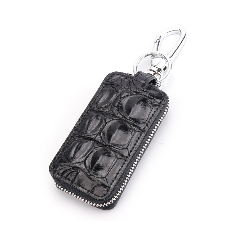 Alligator Leather Car Key Holder Zipper Cases