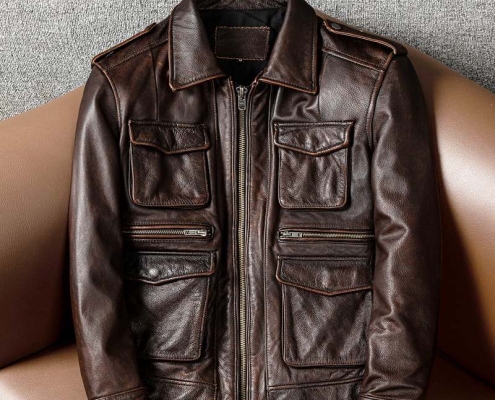 How to Wear a Brown Leather Jacket
