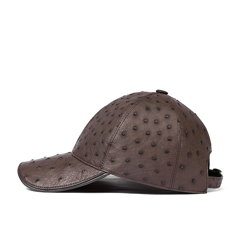 Ostrich skin hats