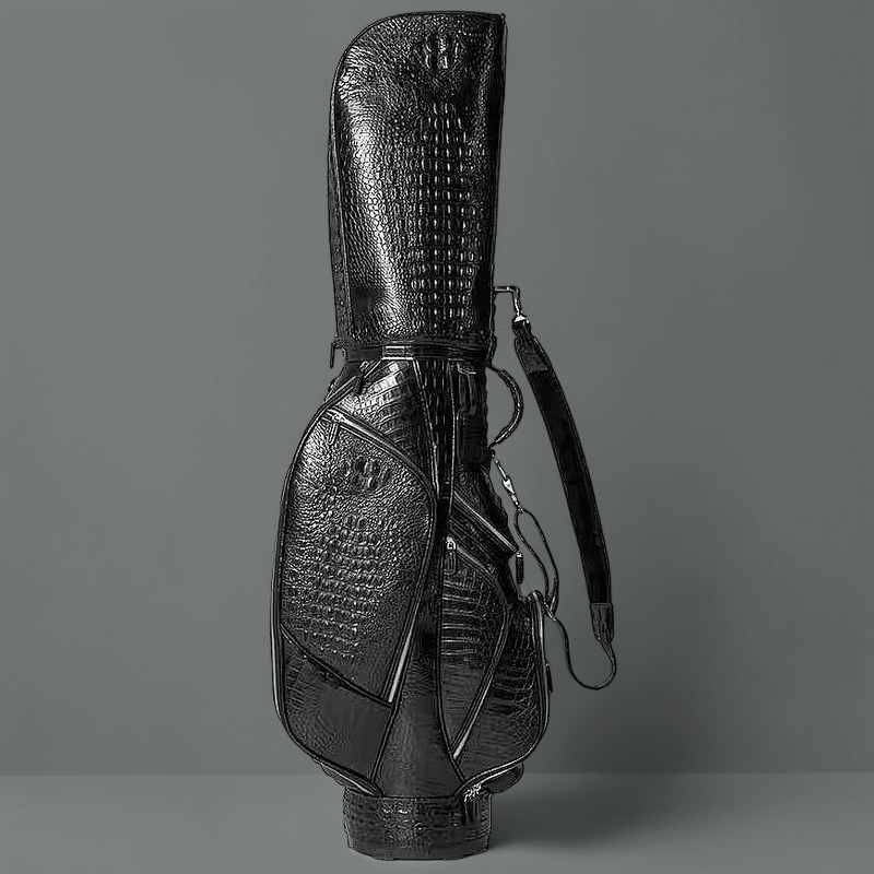 Crocodile Leather Golf Cart Bags Golf Travel Bags