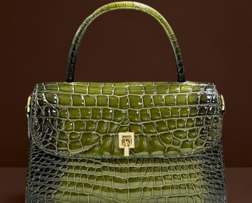 Stylish Green Leather Bag