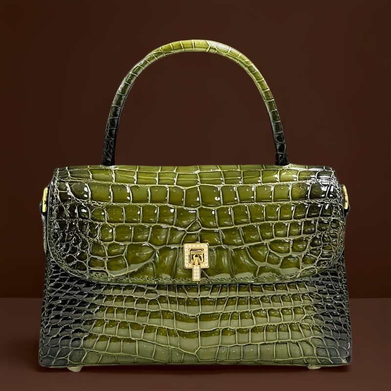 Stylish Green Leather Bag