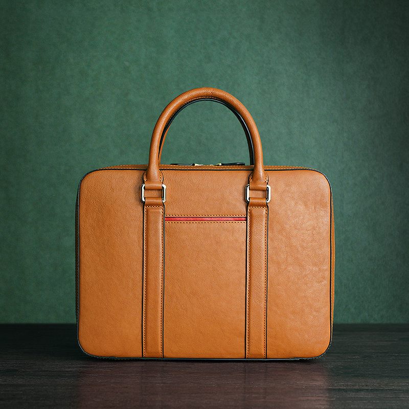 Who are the bespoke leather briefcases for