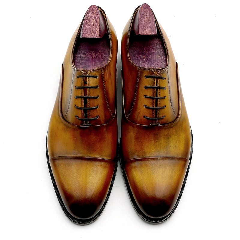 Plain-Toe Leather Shoes - Leather Shoes for Business Meetings in 2026