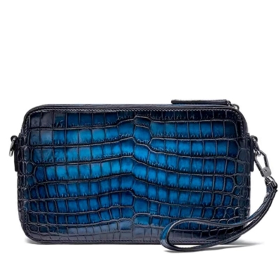 Alligator Wristlet Pouch for Men