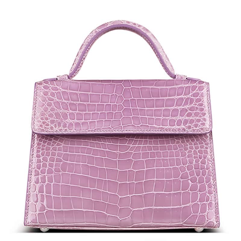 Perfect Leather Handbag Color for Women in Their 40s and 50s - Light Purple Leather Handbag