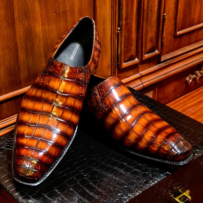 BRUCEGAO Crocodile Shoes BRUCEGAO Crocodile Shoes