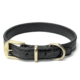 Crocodile & Alligator Leather Dog Collars - Black