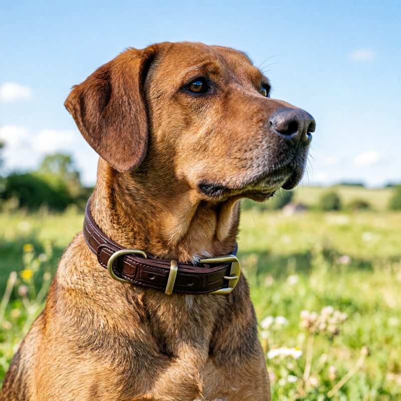 Crocodile Leather Dog Collars & Alligator Leather Dog Collars