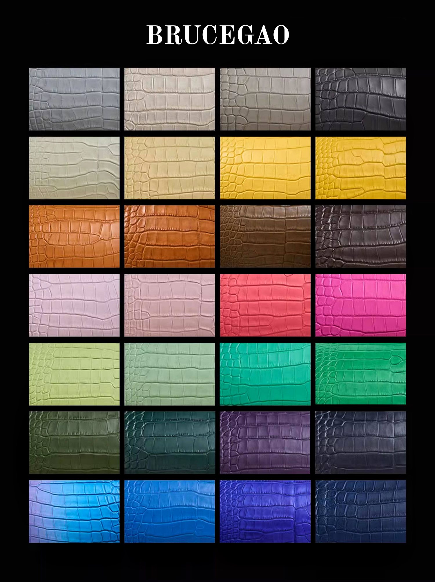 Popular Crocodile Leather Colors Popular Crocodile Leather Colors