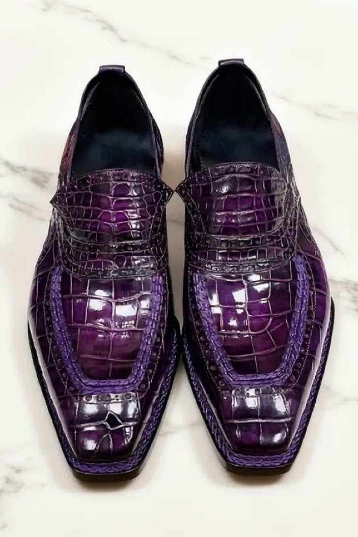 Stylish Leather Penny Loafers for Men - Brucegao