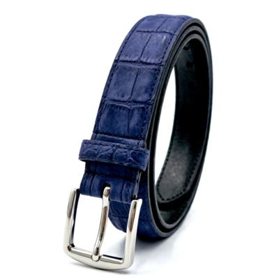 Suede Crocodile Leather Belts