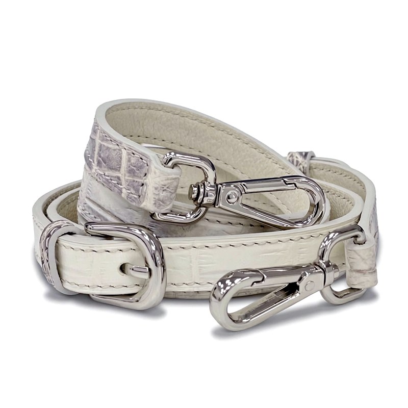 Himalayan Nile Crocodile Handbag with Turn-Lock Flap-Strap