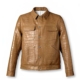 Men's Tan Crocodile Leather Trucker Jacket
